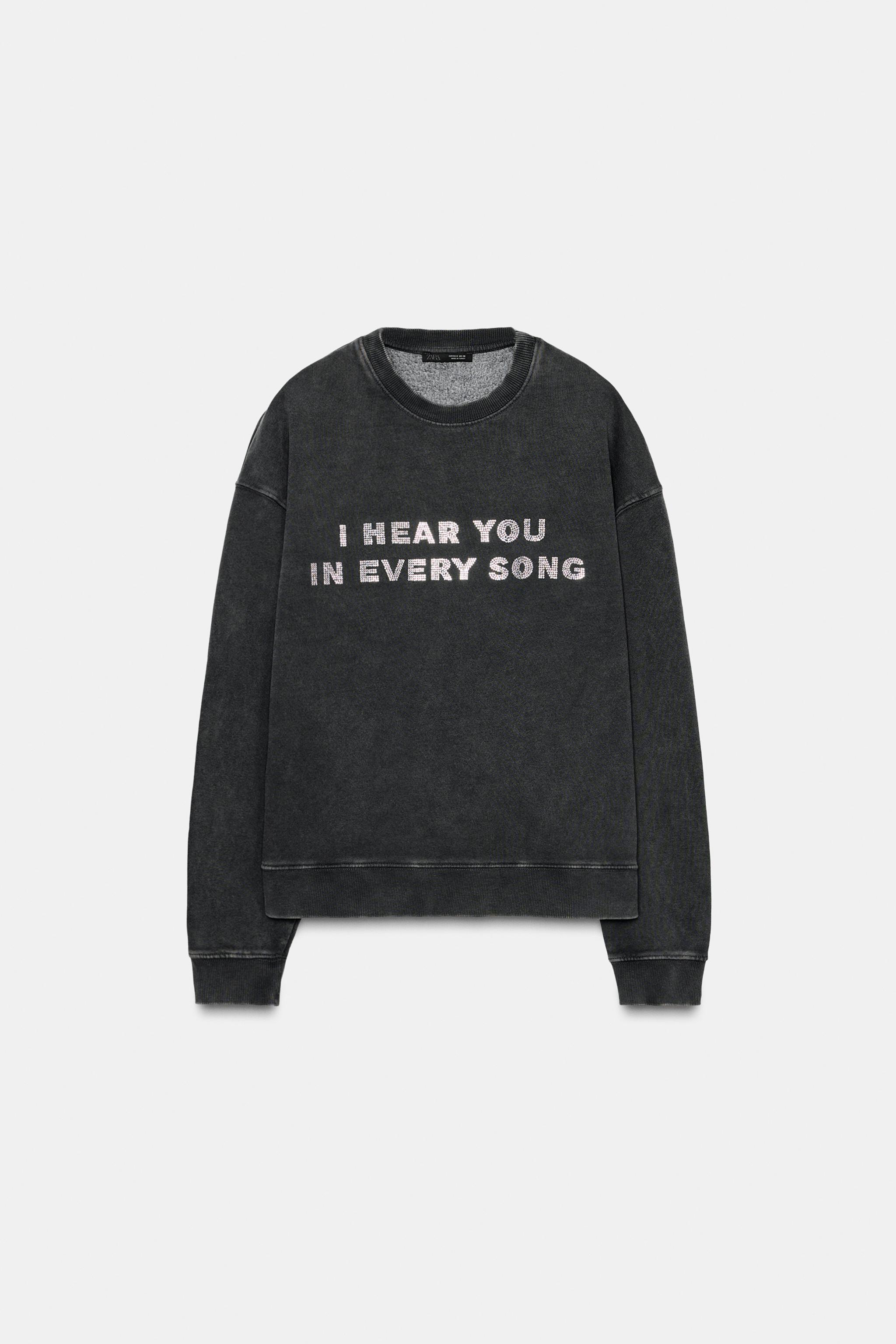 WASHED TEXT SWEATSHIRT